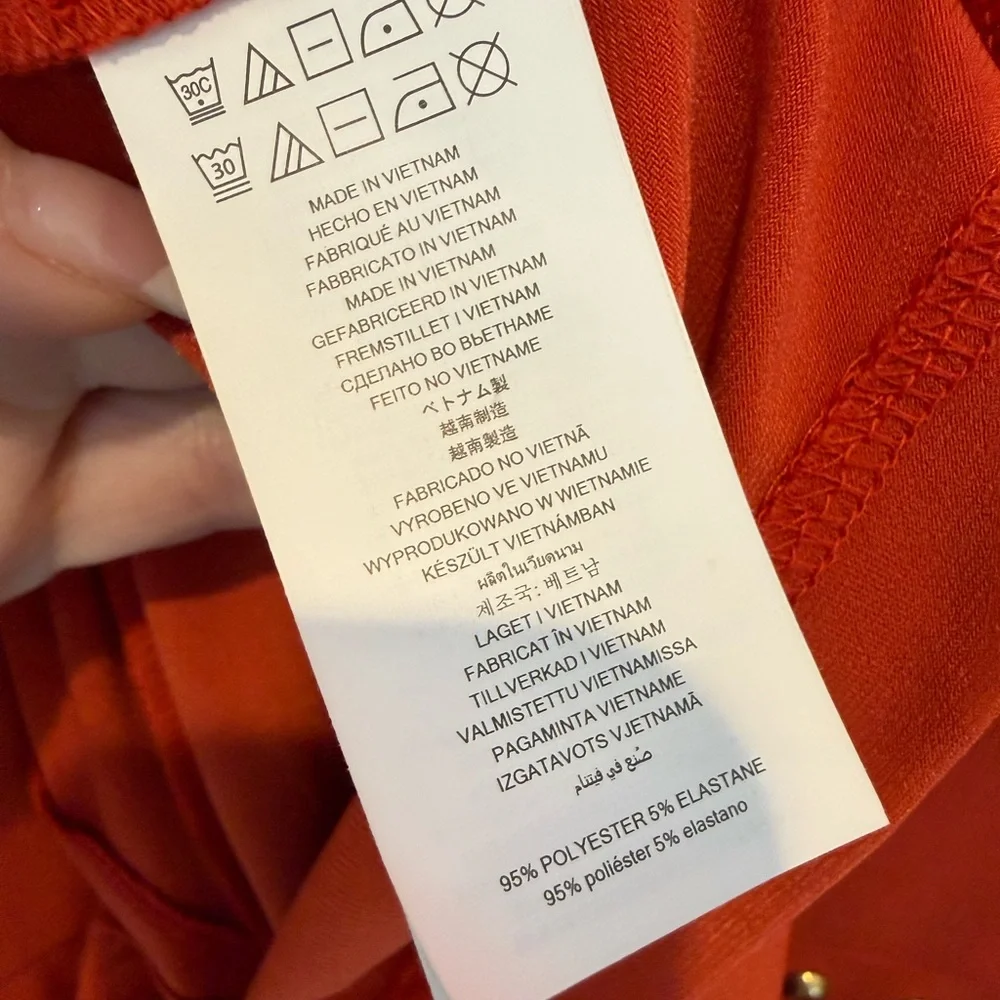 💋NWOT💋Elegant Rust Orange Michael Kors  Dress 066‎